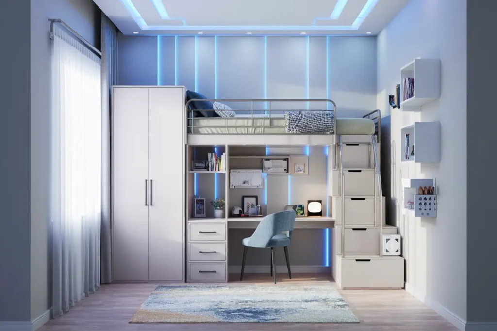 25 Genius Bedroom Ideas for Small Rooms for Teens (That Actually Work!) 1 1. Space Saving Small Bedroom Ideas for Teens