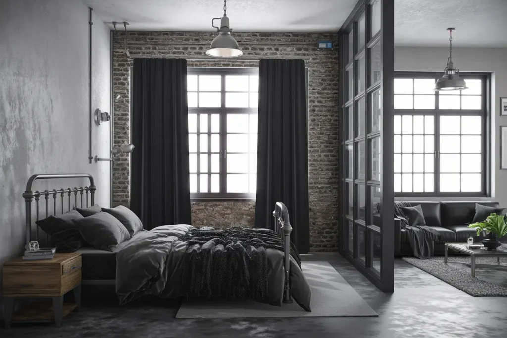 25 Clever Small Room Decoration Ideas to Transform Your Space 18 14. Modern Industrial Small Room Design