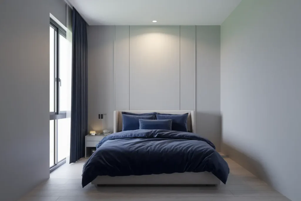 25 Cozy & Clever Bedroom Ideas for Small Rooms Couples Will Obsess Over 18 14. Modern Small Bedroom Color Schemes for Couples