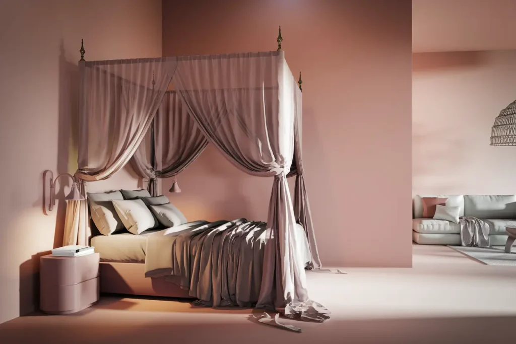 25 Cozy & Clever Bedroom Ideas for Small Rooms Couples Will Obsess Over 22 18. Romantic Canopy Bed Ideas for Small Bedrooms