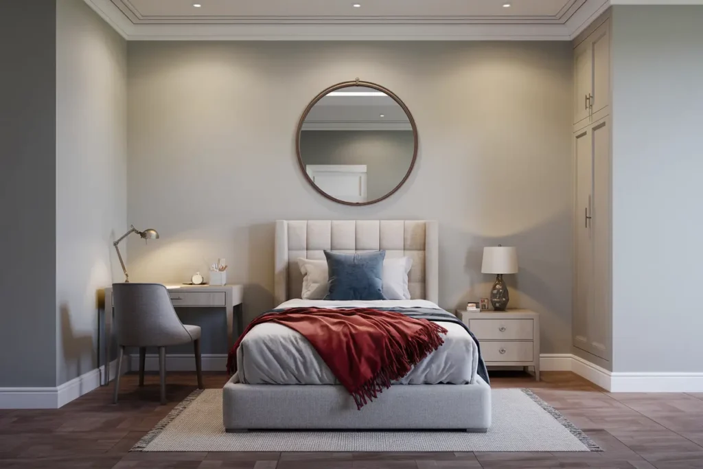 50 Genius Bedroom Ideas for Small Rooms That Looks Wow 23 19. Small Bedroom with Mirror Tricks