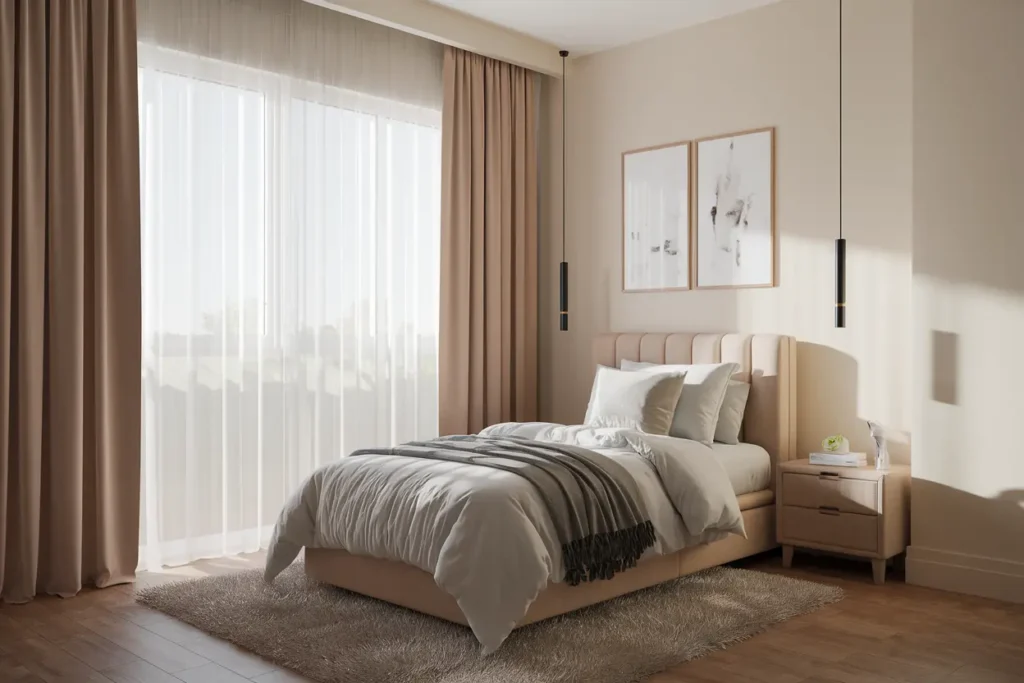 25 Aesthetic Bedroom Ideas for Small Rooms Women Will Love 29 21. Soft Throw Blankets for a Cozy Bed Setup
