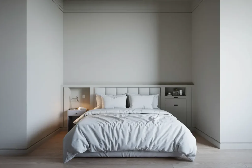 25 Cozy & Clever Bedroom Ideas for Small Rooms Couples Will Obsess Over 29 21. Space Efficient Headboards with Built in Storage