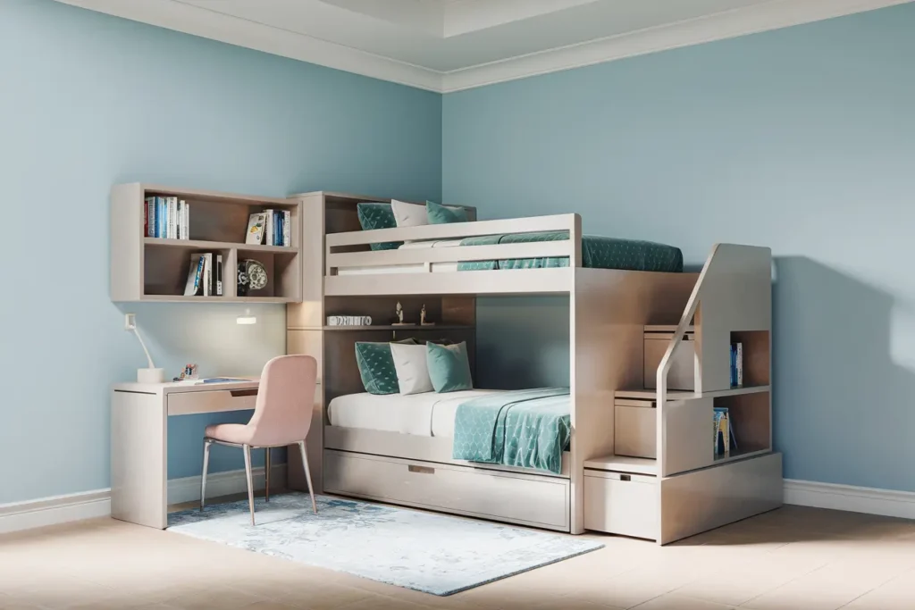 50 Genius Bedroom Ideas for Small Rooms That Looks Wow 31 23. Small Bedroom with Bunk Beds