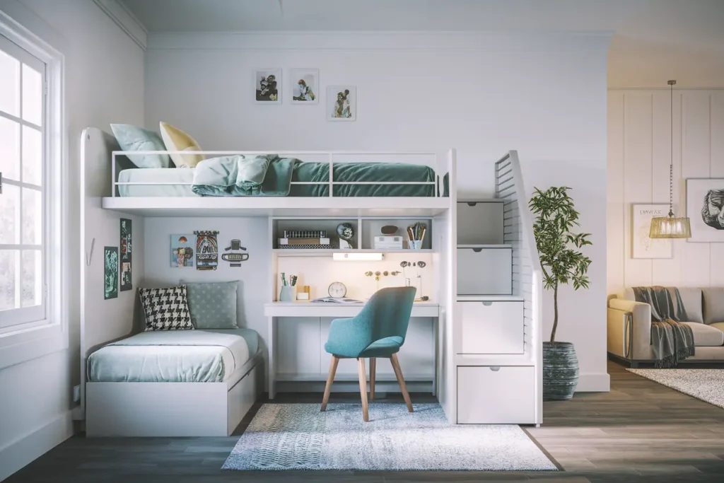 25 Genius Bedroom Ideas for Small Rooms for Teens (That Actually Work!) 3 3. Best Loft Beds for Small Teen Bedrooms