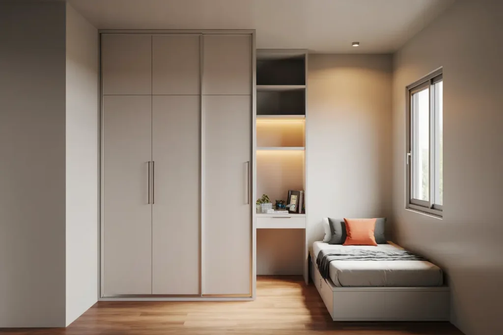 50 Genius Bedroom Ideas for Small Rooms That Looks Wow 42 34. Small Bedroom with Sliding Door