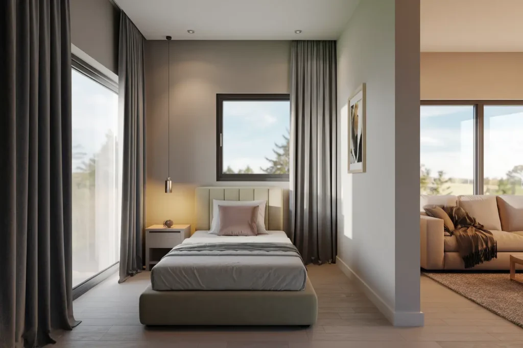 50 Genius Bedroom Ideas for Small Rooms That Looks Wow 45 37. Small Bedroom Curtain Ideas