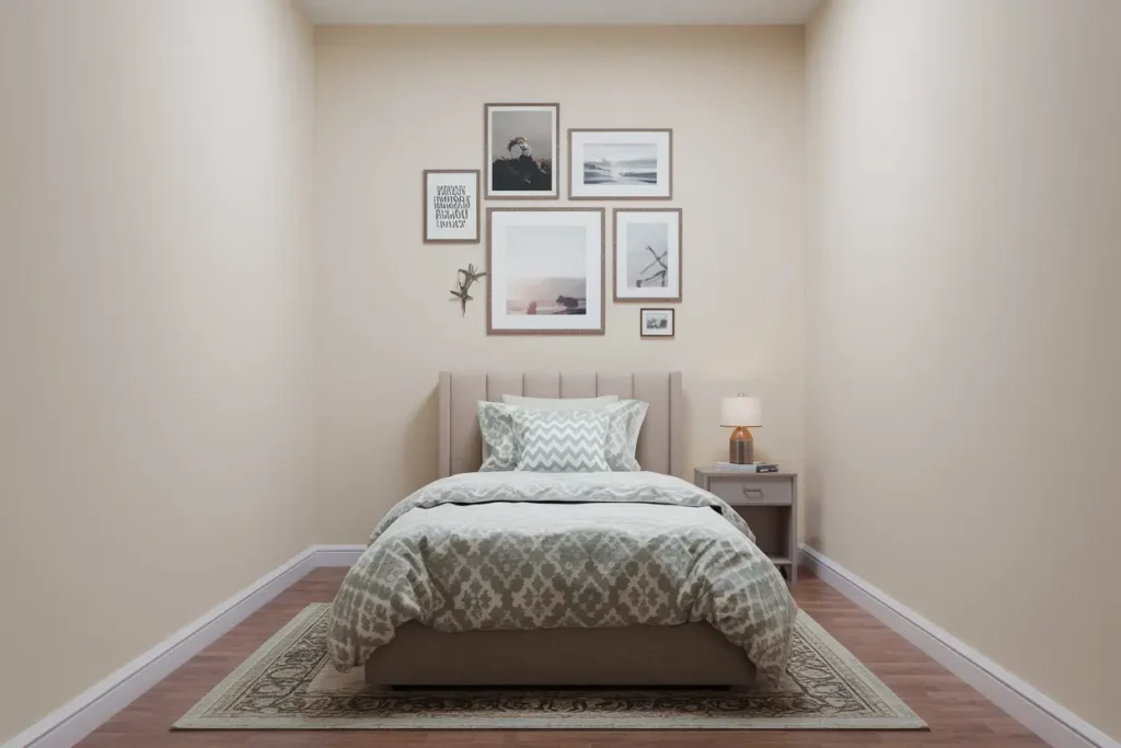 50 Genius Bedroom Ideas for Small Rooms That Looks Wow 53 45. Small Bedroom with Artistic Decor 2