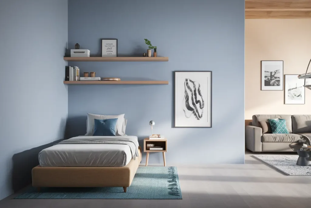 50 Genius Bedroom Ideas for Small Rooms That Looks Wow 56 48. Floating Shelves for Small Bedrooms