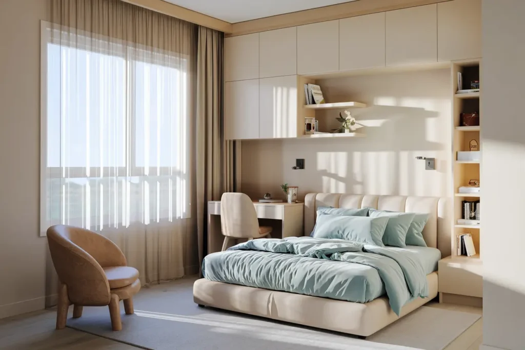 25 Aesthetic Bedroom Ideas for Small Rooms Women Will Love 6 6. Best Floating Shelves for Small Womens Bedrooms