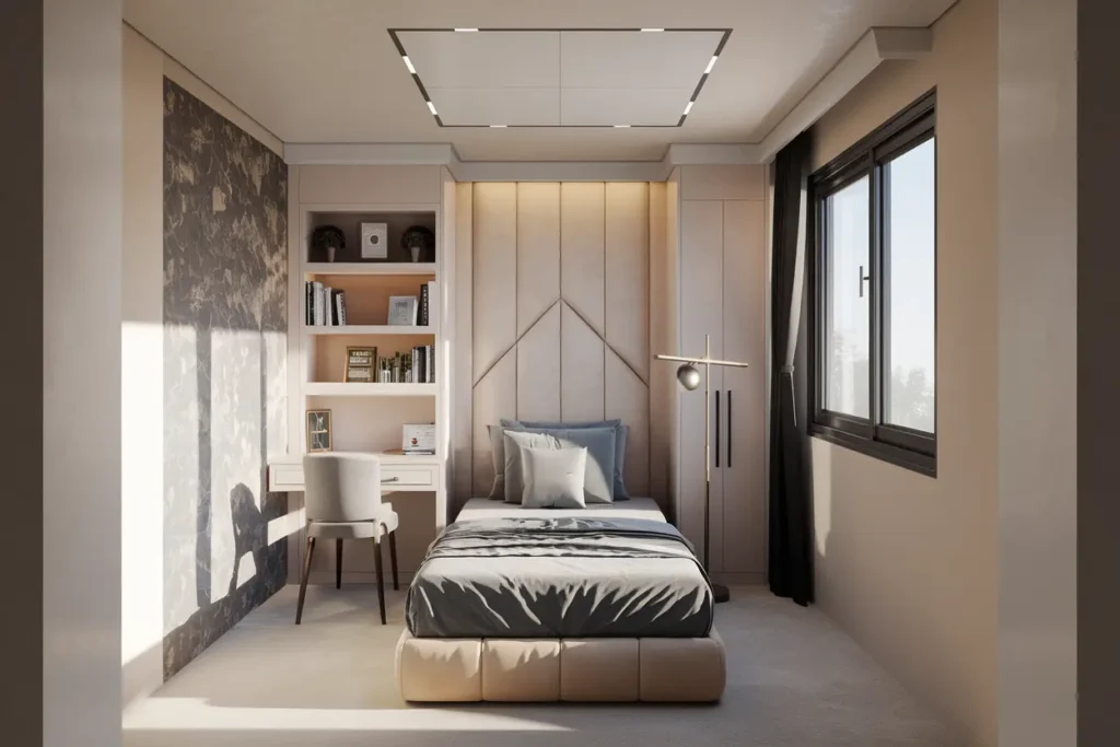 25 Clever Small Room Decoration Ideas to Transform Your Space 9 9. Affordable Peel and Stick Wallpaper for Small Rooms