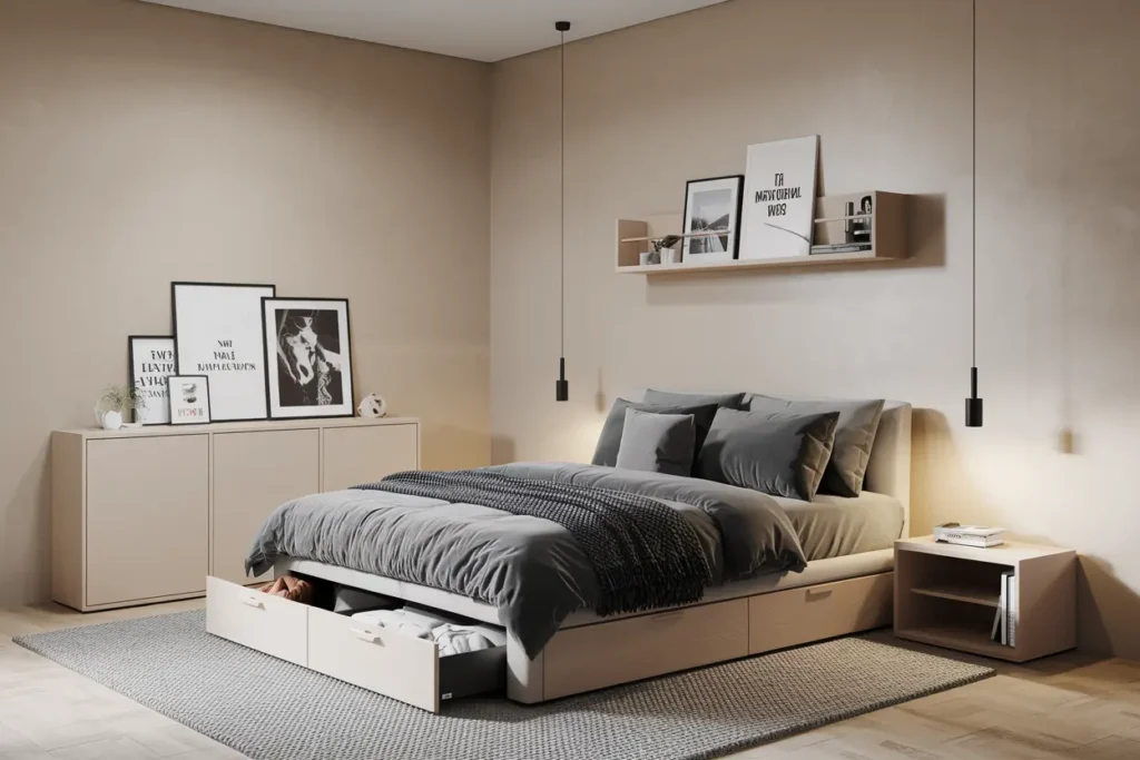 25 Genius Multifunctional Bedroom Furniture Ideas to Max Out Small Spaces 18 14. Under Bed Storage Drawers for a Clutter Free Space