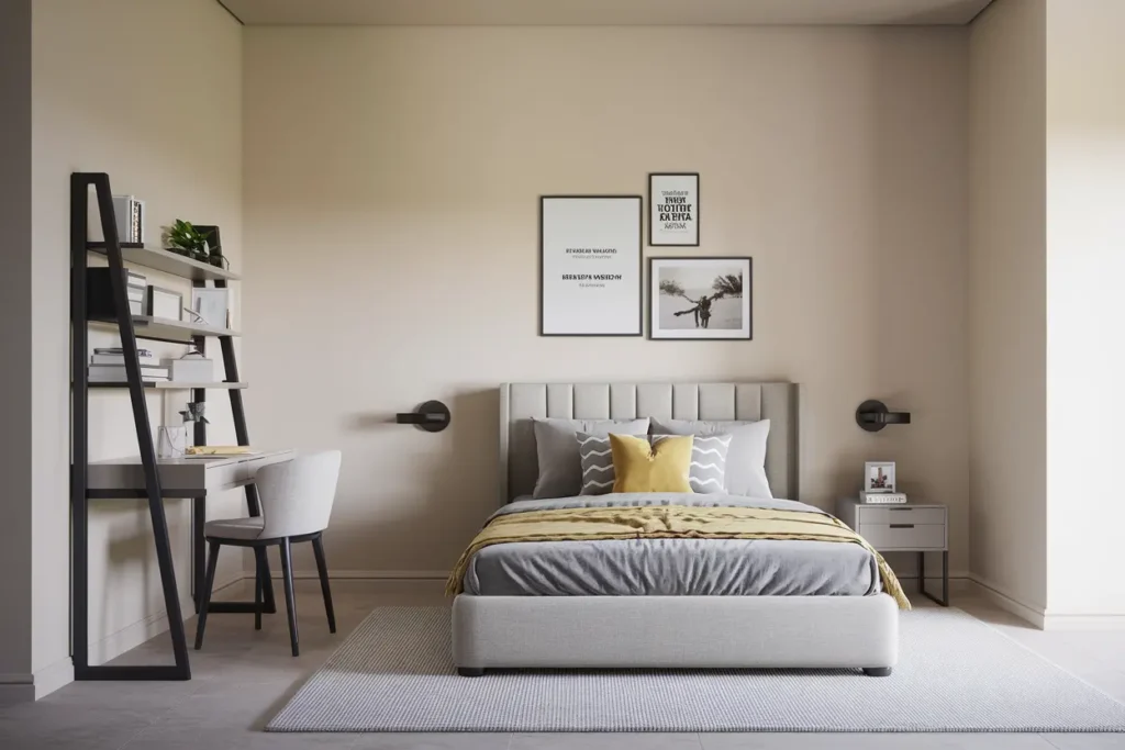 25 Genius Multifunctional Bedroom Furniture Ideas to Max Out Small Spaces 22 18. Compact Ladder Desks for Study Storage