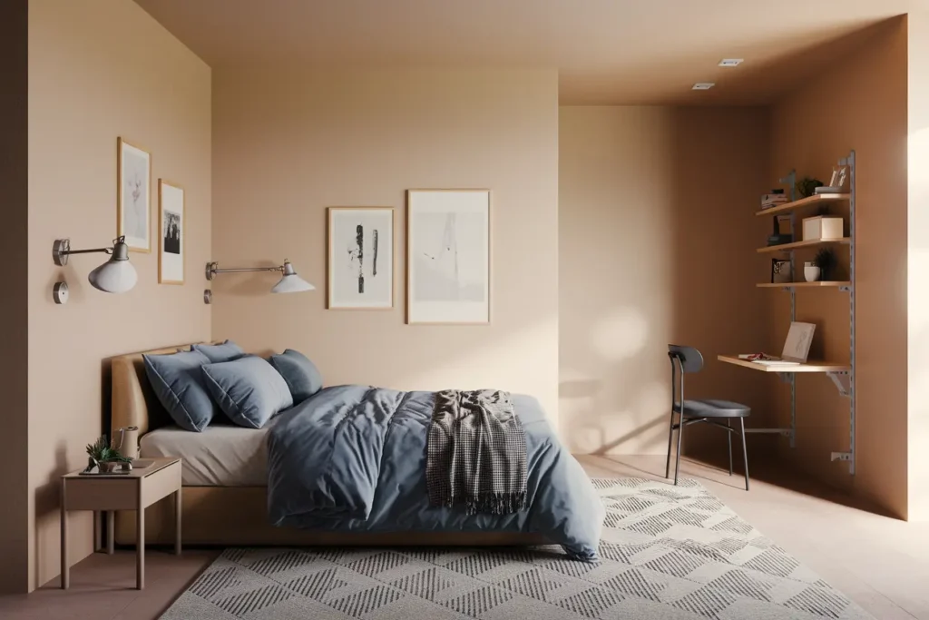 25 Genius Multifunctional Bedroom Furniture Ideas to Max Out Small Spaces 4 4. Wall Mounted Foldable Desks for Small Bedrooms