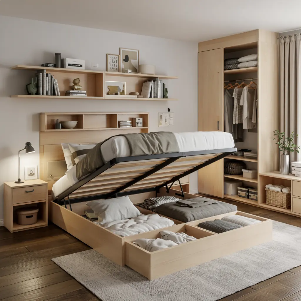 25 Clever Small Bedroom Storage Solutions to Declutter Your Life 15 Hidden Storage Ideas for Small Bedrooms