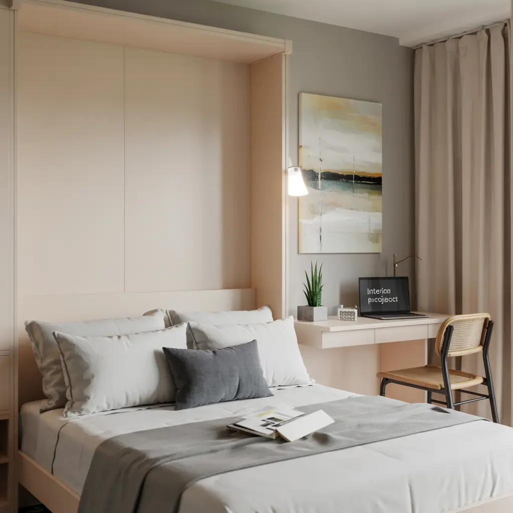 25 Brilliant Small Apartment Bedroom Ideas to Maximize Your Space 5 Murphy Beds for Extra Space Efficiency