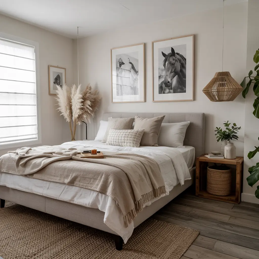 25 Minimalist Small Bedroom Ideas for a Clutter-Free Oasis 16 Simple Monochrome Art for a Minimalist Feel