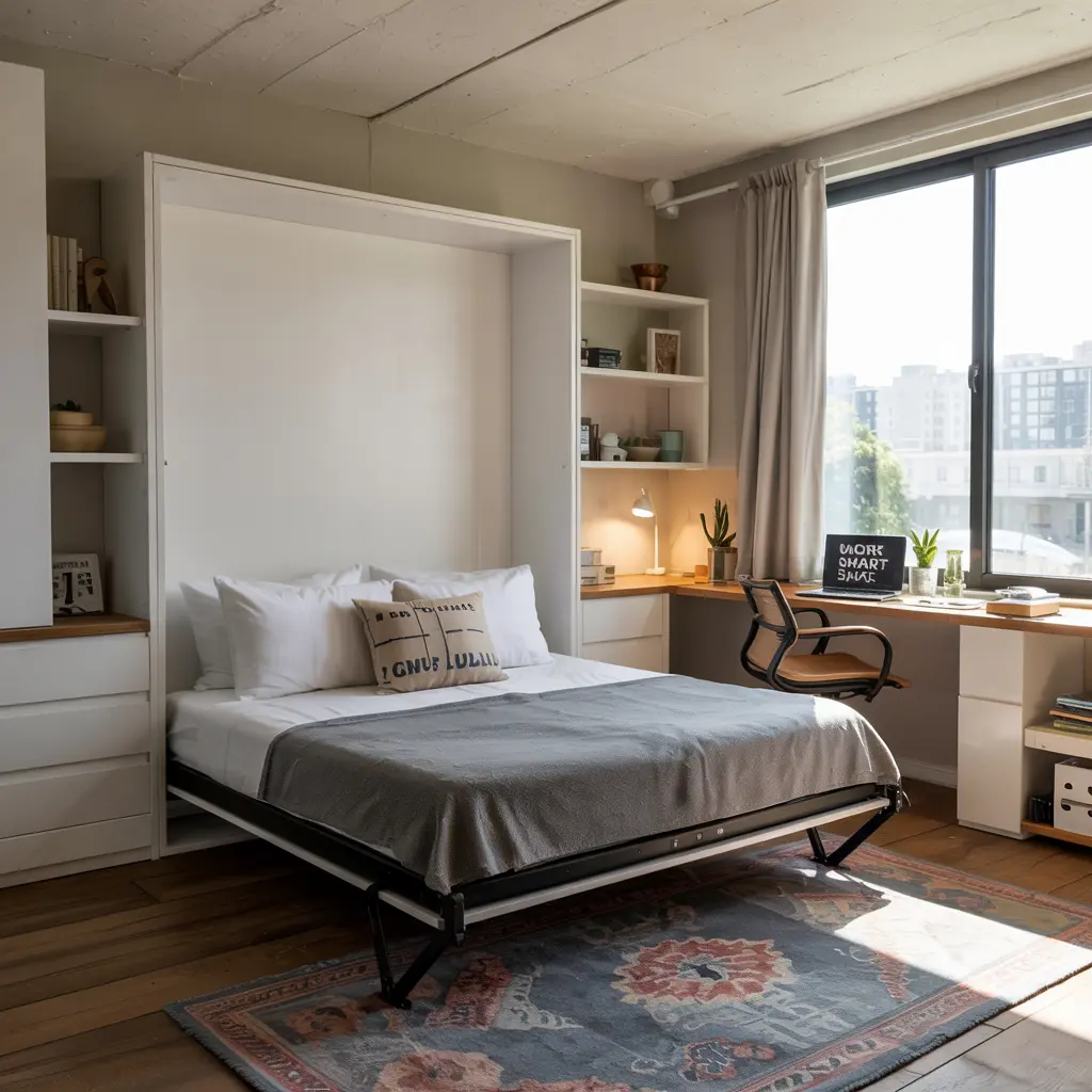 25 Brilliant Small Apartment Bedroom Ideas to Maximize Your Space 2 Space Saving Bed Frames for Tiny Bedrooms