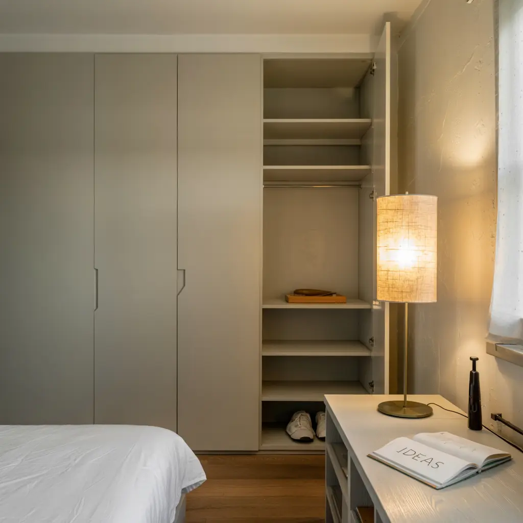 25 Brilliant Small Apartment Bedroom Ideas to Maximize Your Space 23 Space Saving Wardrobes for Apartment Bedrooms