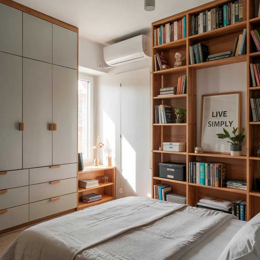 25 Brilliant Small Apartment Bedroom Ideas to Maximize Your Space 18 Vertical Storage Ideas for Small Bedrooms