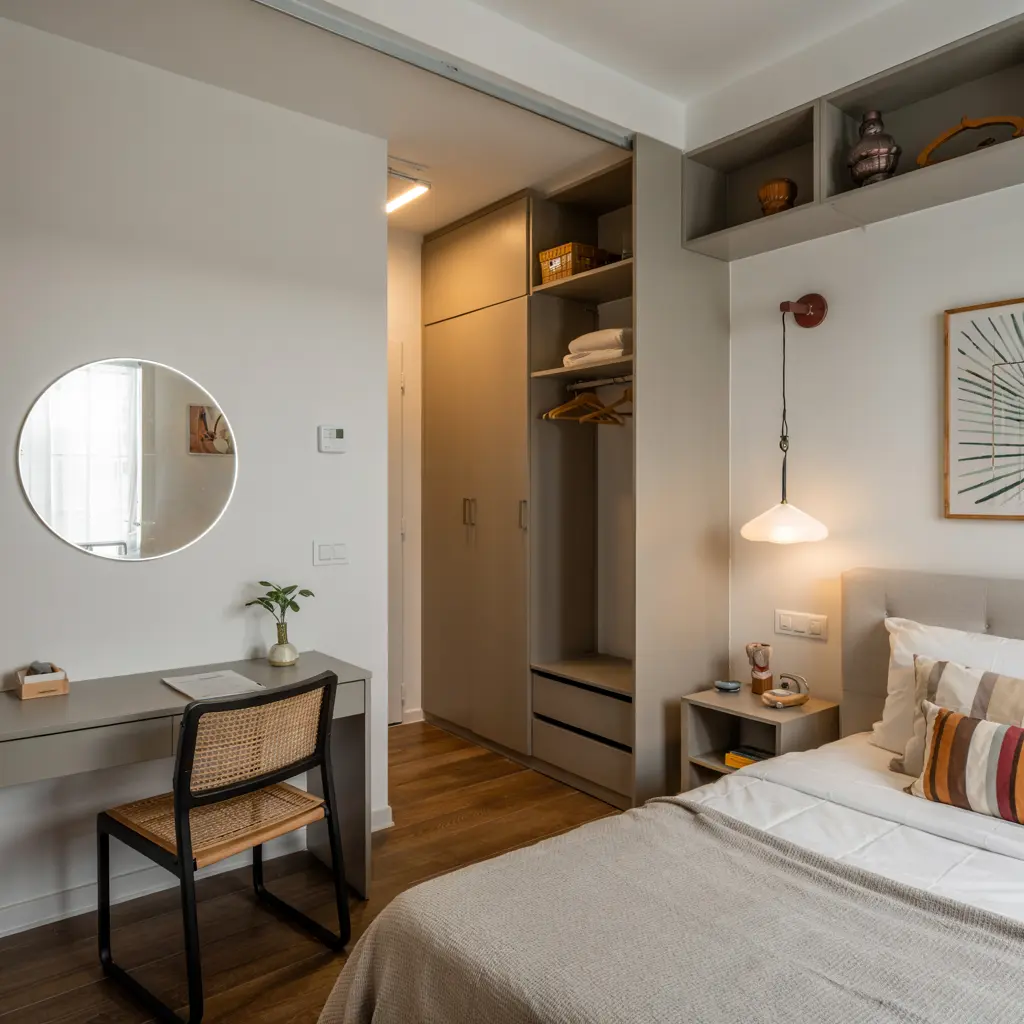25 Brilliant Small Apartment Bedroom Ideas to Maximize Your Space 10 Wall Mounted Lighting to Save Space