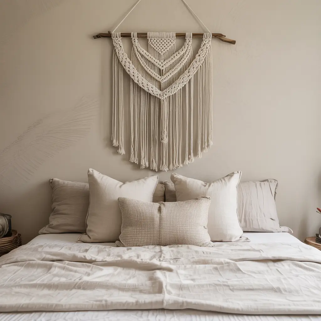 20 Trending DIY bedroom decor ideas for women 1 1. DIY Macrame Wall Hanging for a Boho Touch