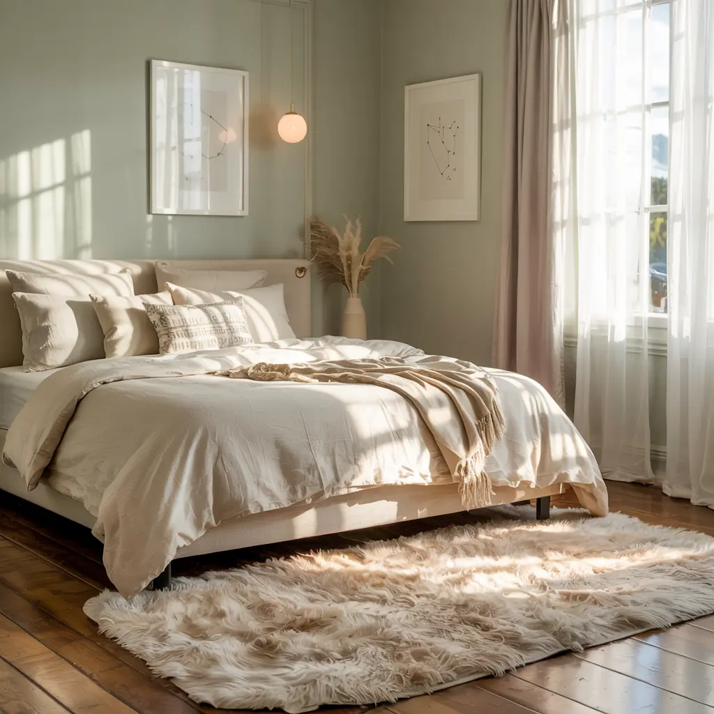 1. Soft Fluffy Area Rugs for a Warm Feel