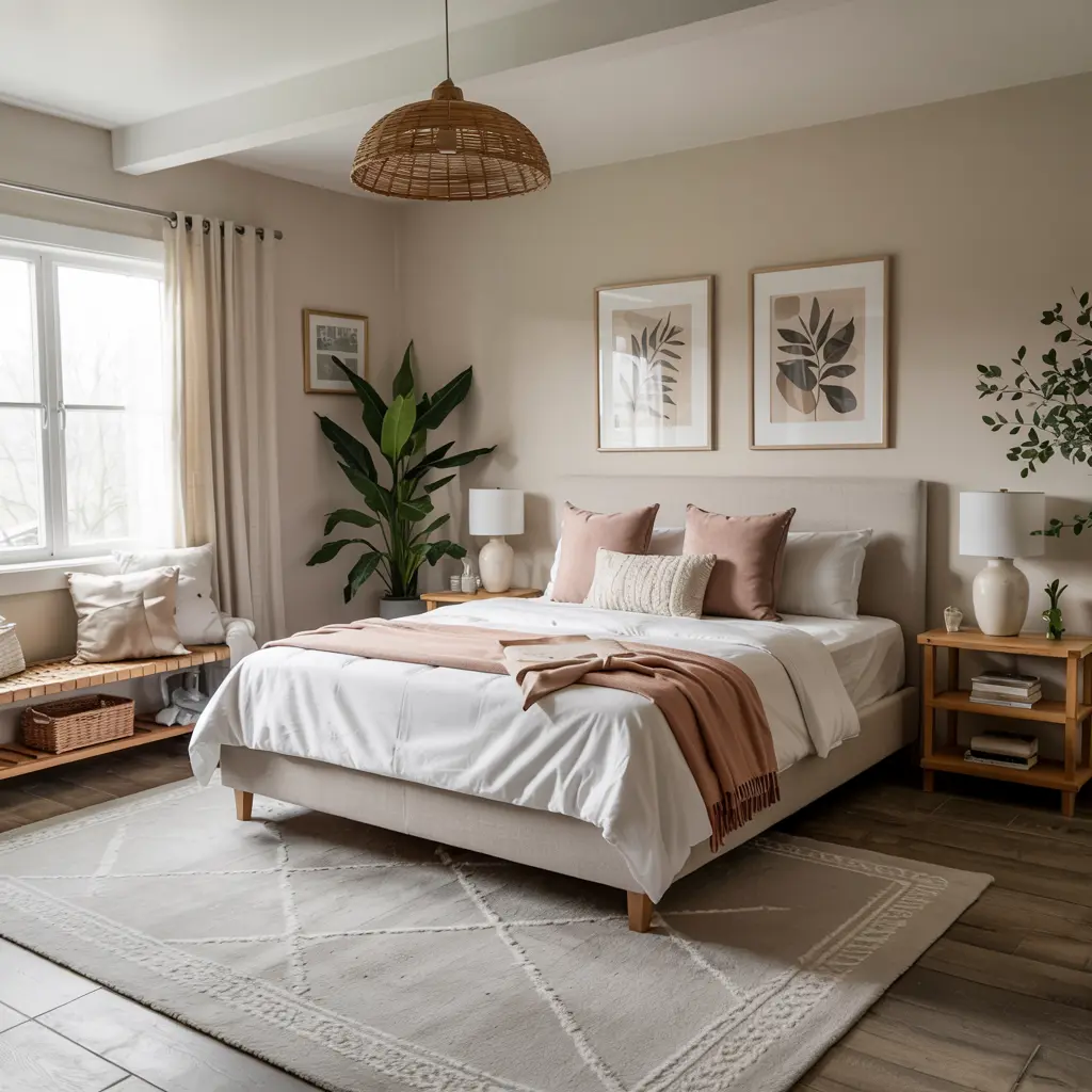 14. Clean Area Rug in a Subtle Pattern or Solid Shade