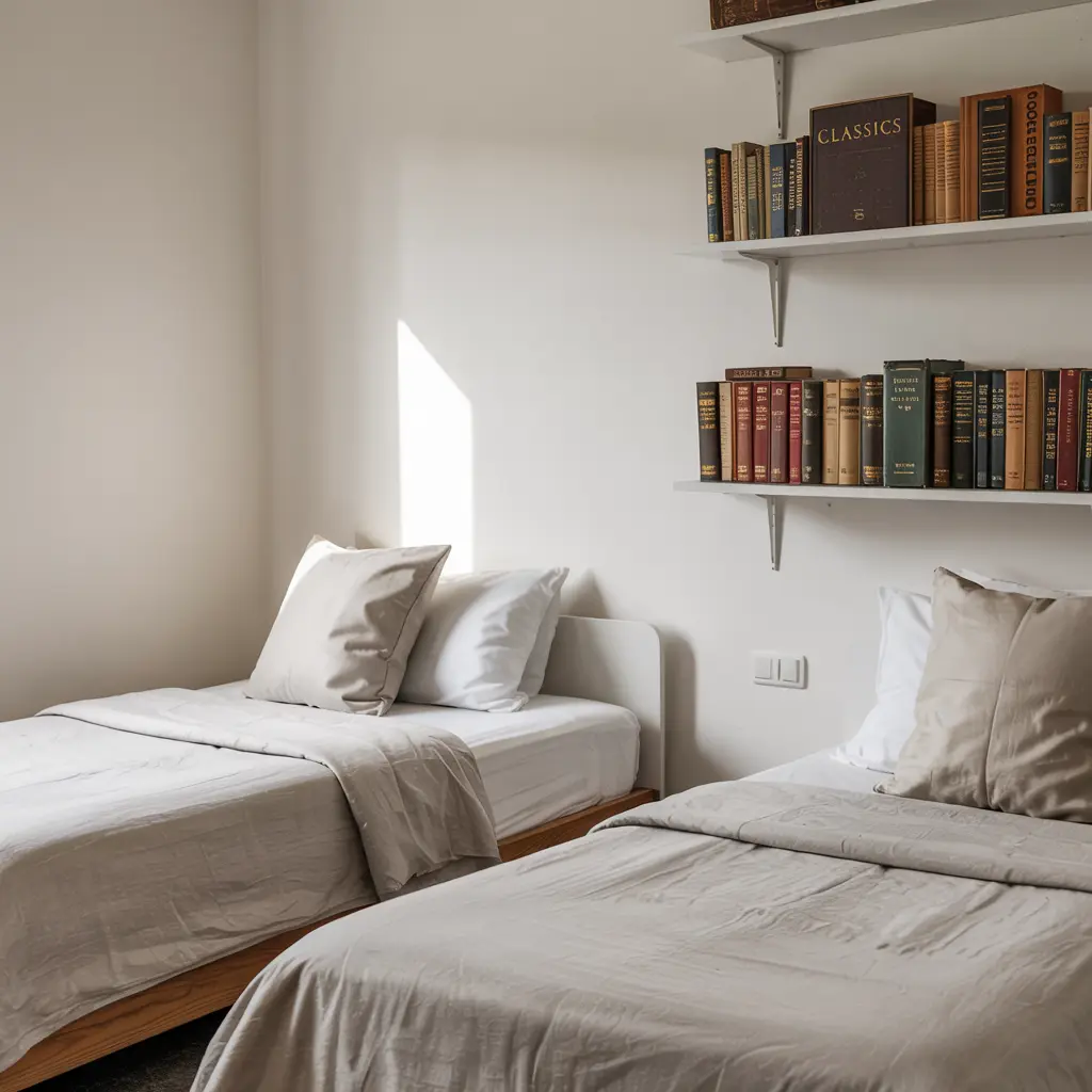 17. Floating Shelves for a Minimalist Storage Solution