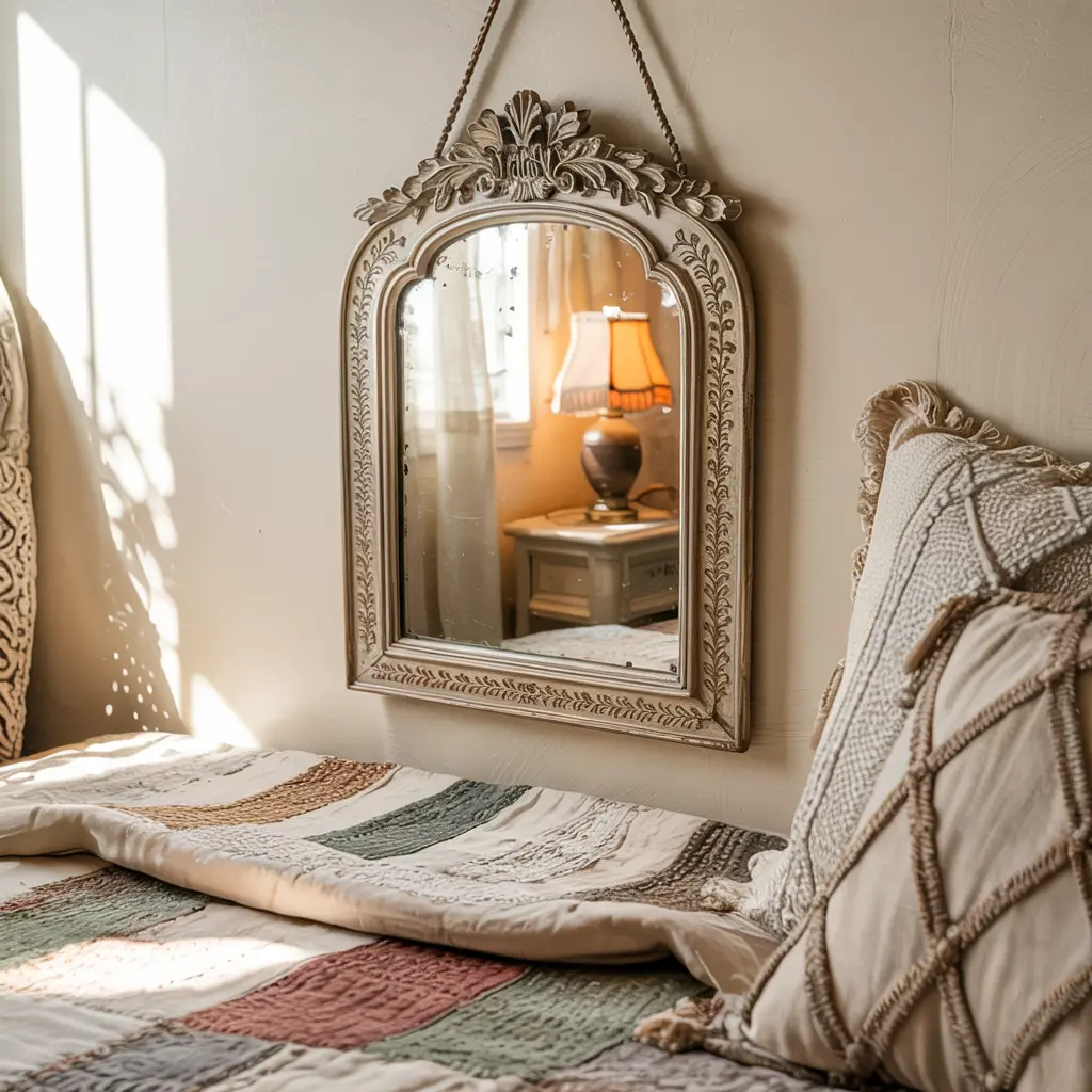19.Vintage Inspired Mirrors for a Bohemian Accent