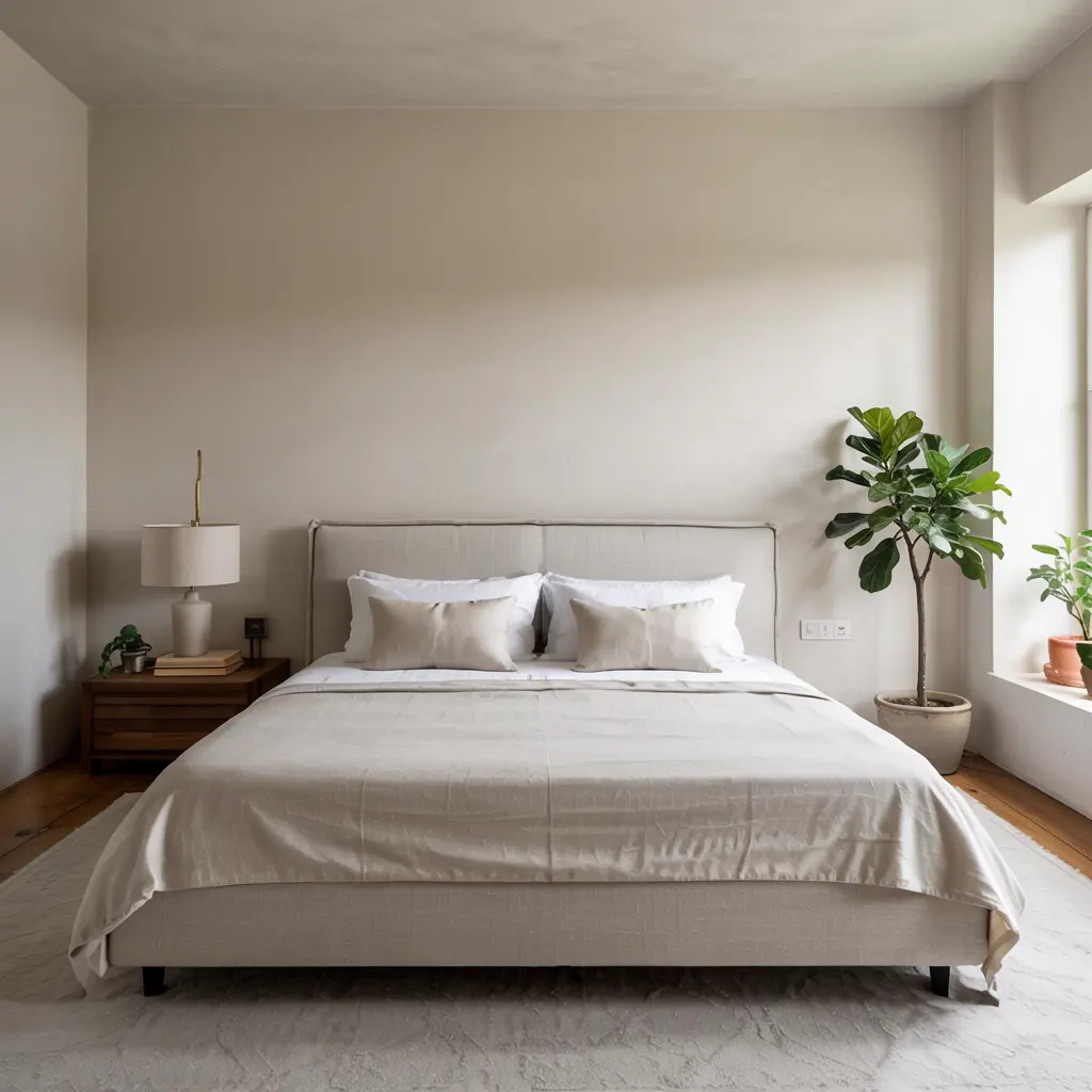 2. Clean Lined Bed Frame with a Low Profile