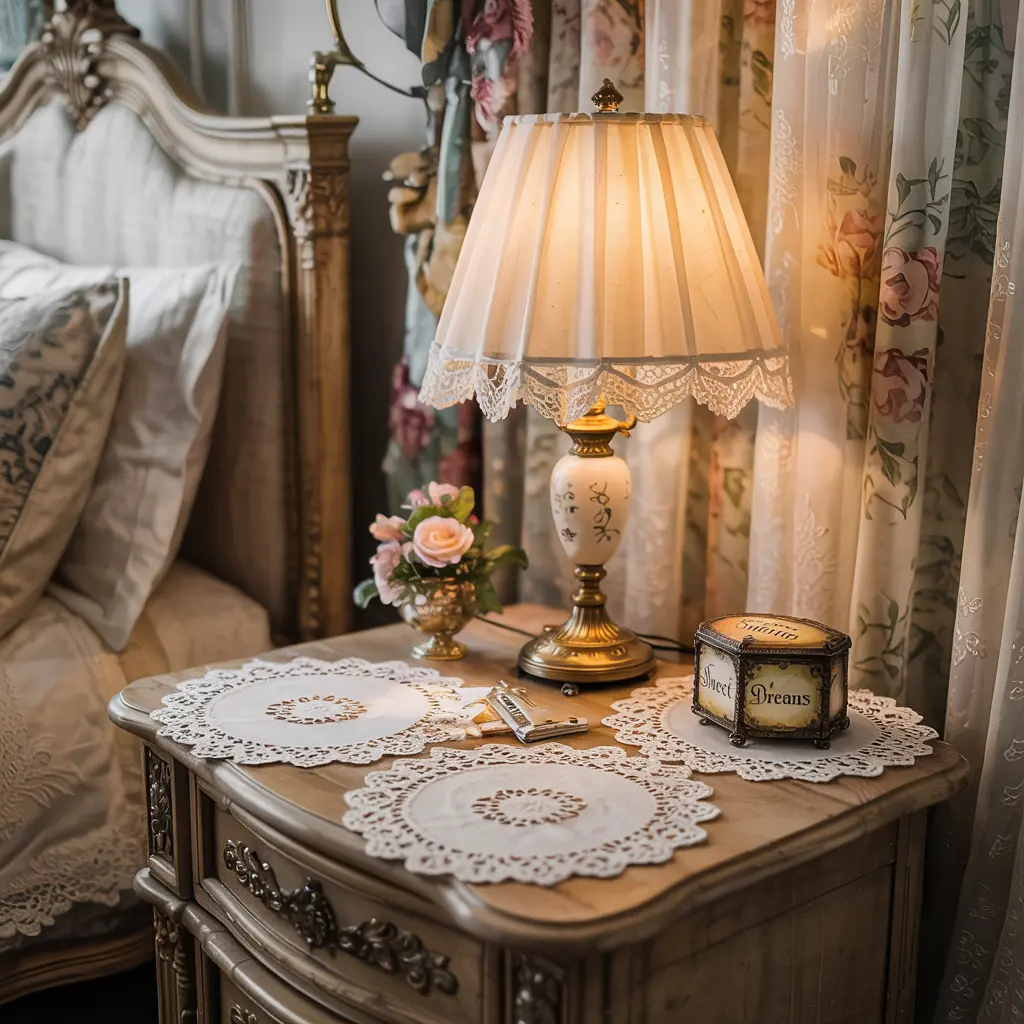 21. Decorative Doilies on Nightstands or Dressers