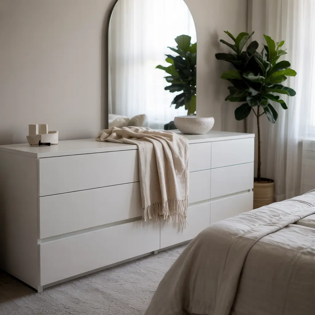 22. Sleek Handle Free Cabinets and Dressers