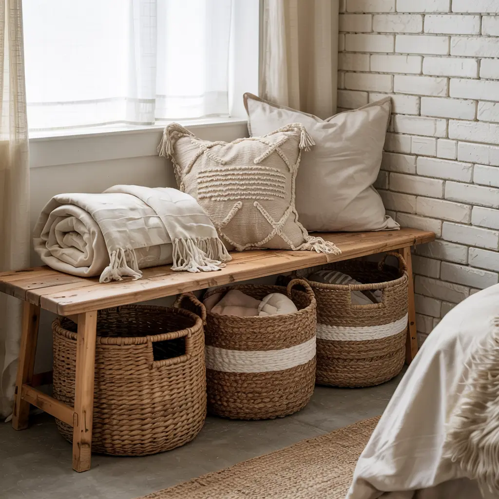 22. Woven Storage Baskets for a Natural Look