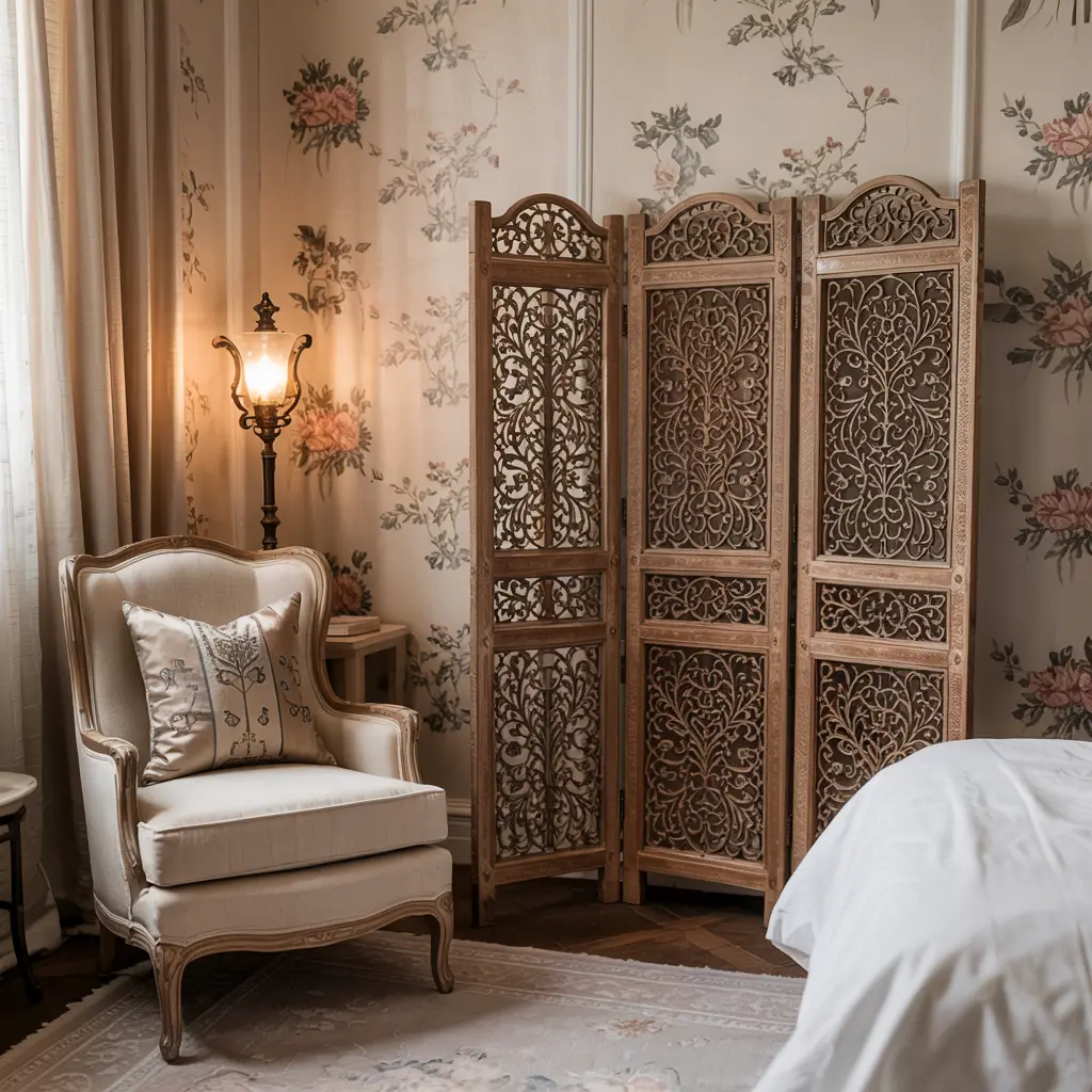 23. Classic Dressing Screen or Folding Room Divider