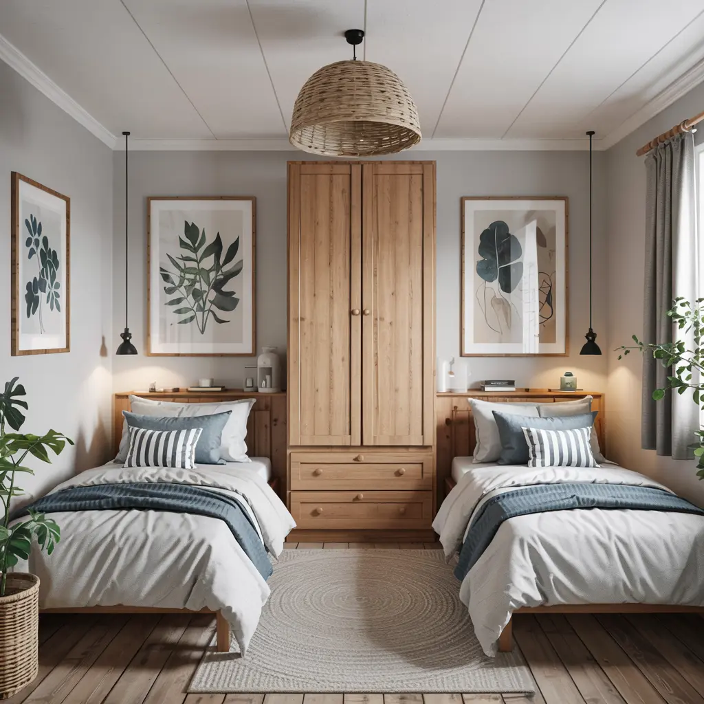 25. Compact Wardrobes for Shared Clothing Storage
