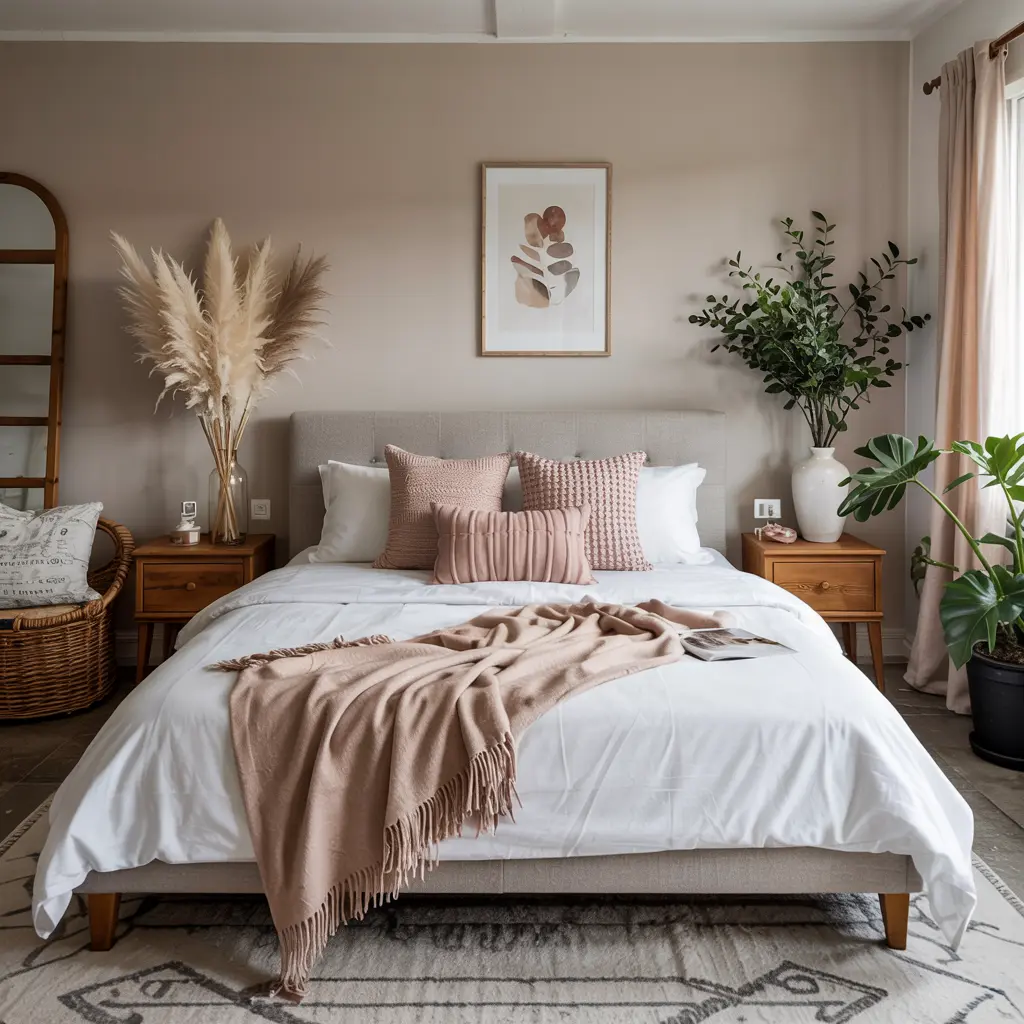6. Soft Throw Blanket in a Muted Tone