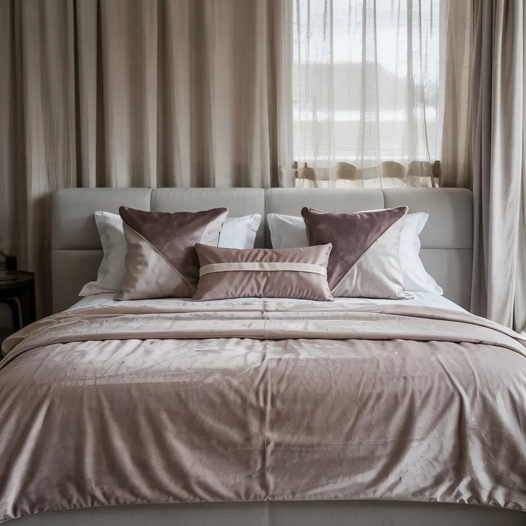 25 Bedroom Decor Ideas for Women Apartment to Save Space 6 6. Velvet Bedding for a Luxurious Feel