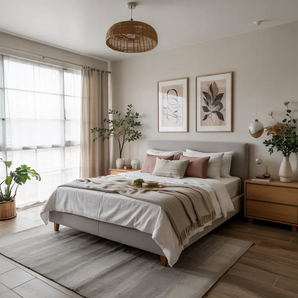 8. Bare Windows or Sheer Curtains for Natural Light