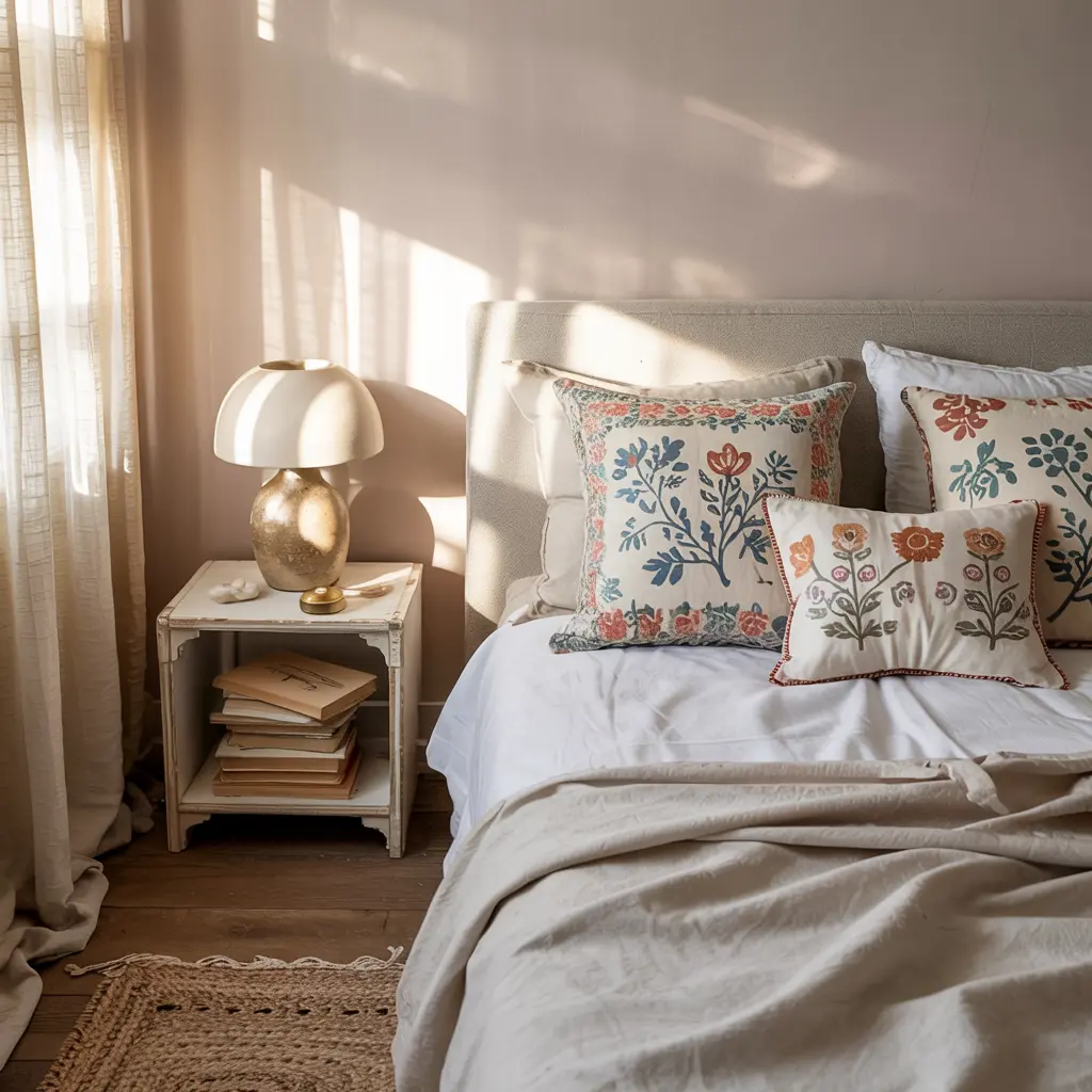 20 Trending DIY bedroom decor ideas for women 9 9. Handmade Throw Pillow Covers with Cute Patterns