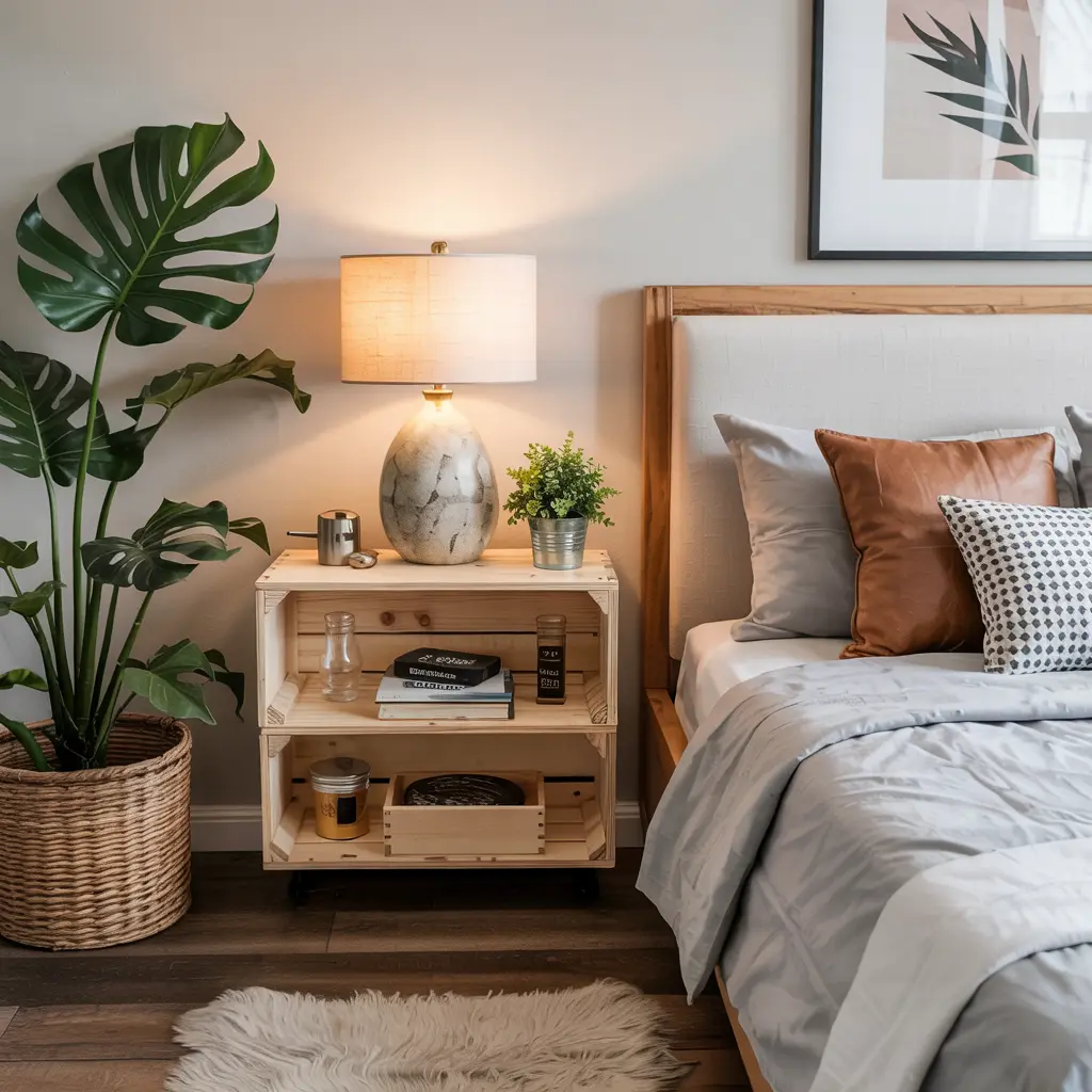 DIY Floating Nightstands for Small Bedrooms