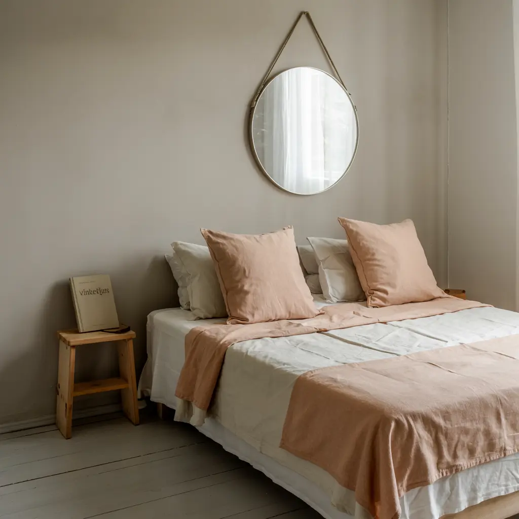 Minimalist Round Mirror to Reflect Light