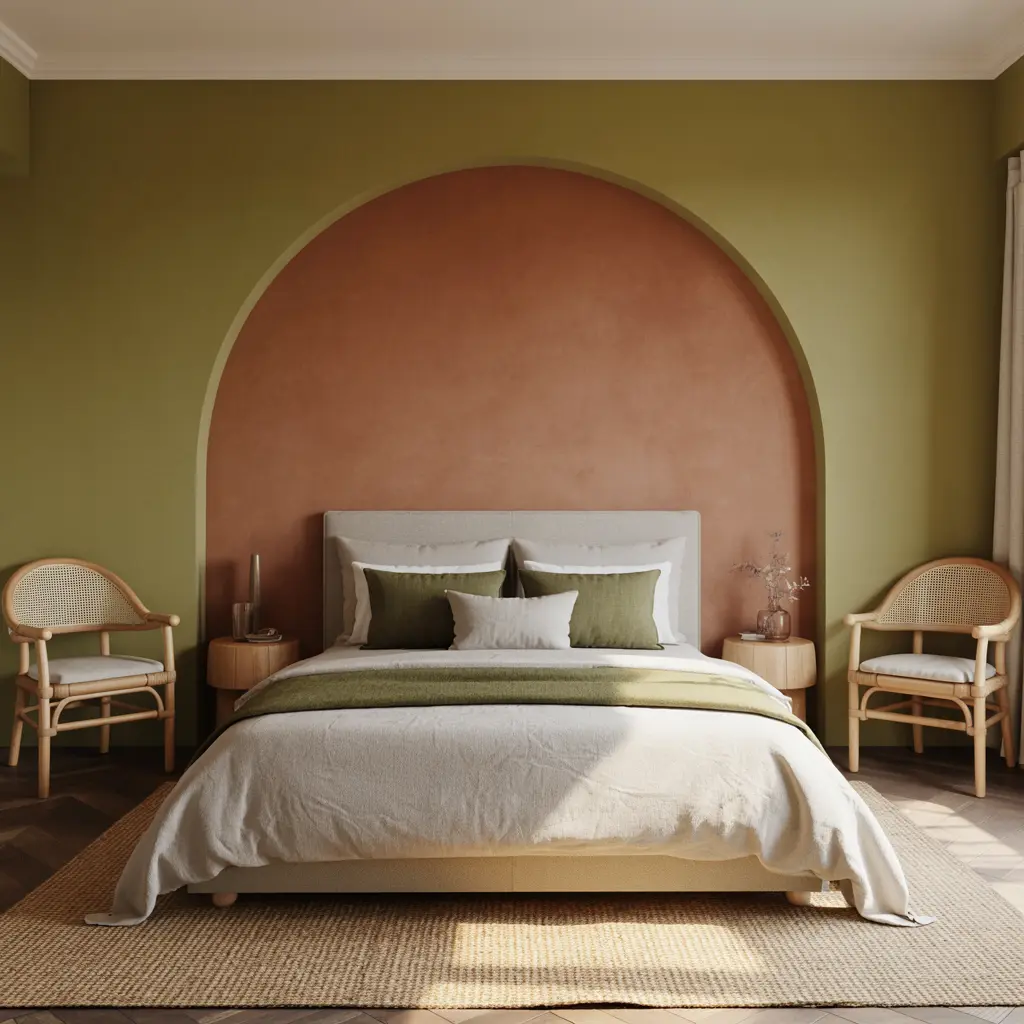 12. Accent Wall in Terracotta or Warm Olive Green