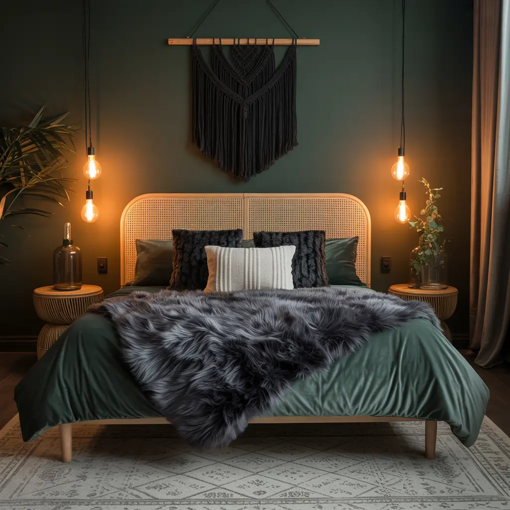 13. Faux Fur Throw in Charcoal or Chocolate Hues