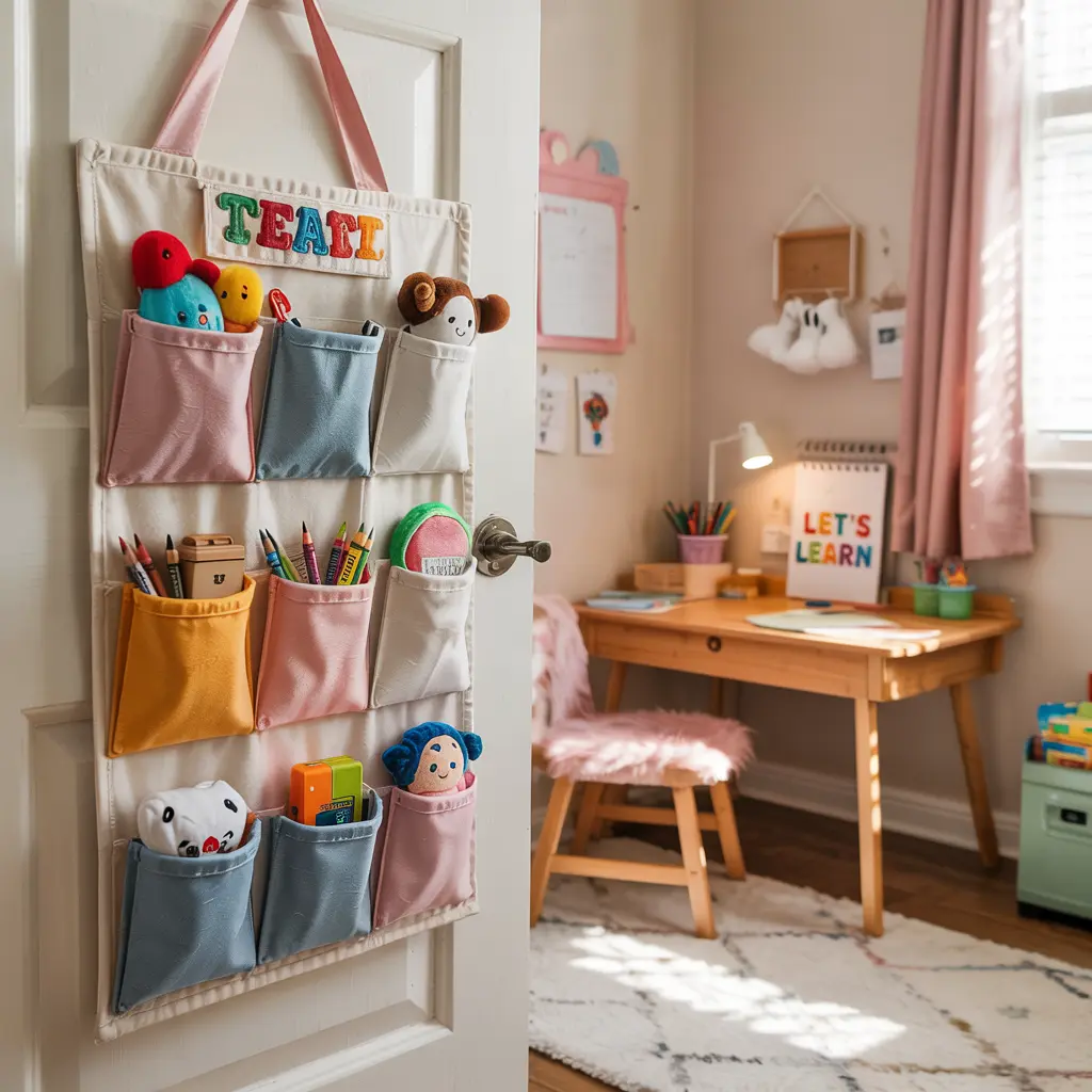 13. Over the Door Organizers for Small Toys Supplies
