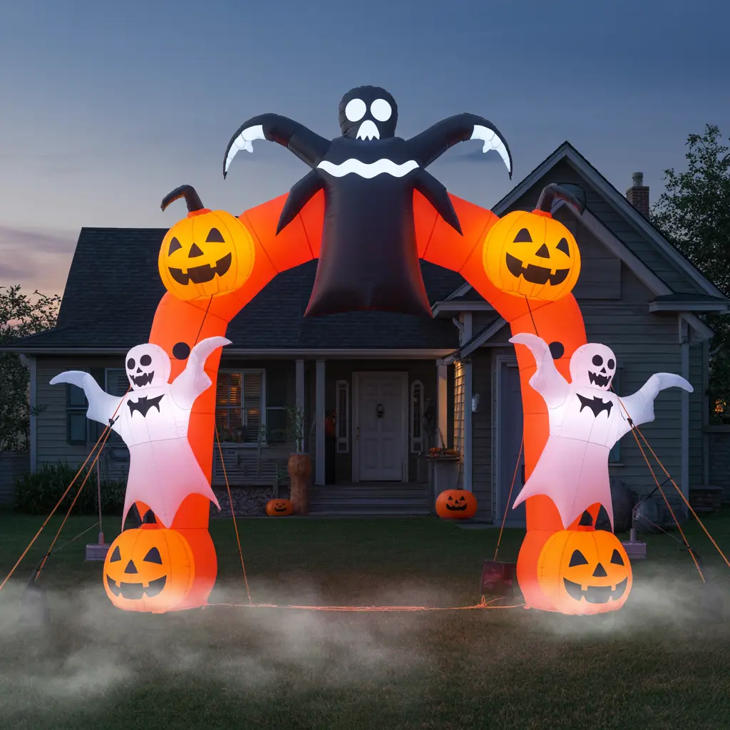 14. Inflatable Halloween Archway for Guests to Walk Through