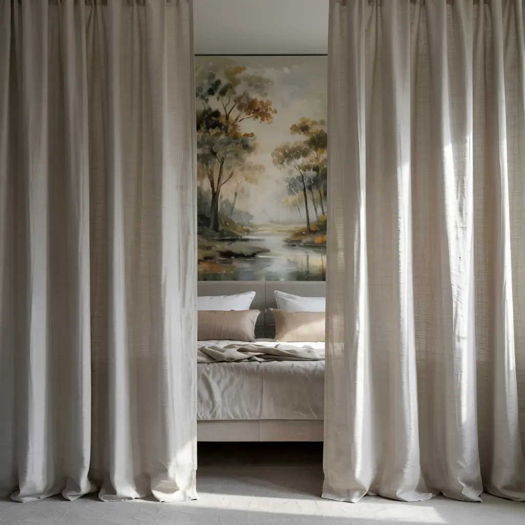 14.Light Gray Curtains for a Modern Neutral Aesthetic