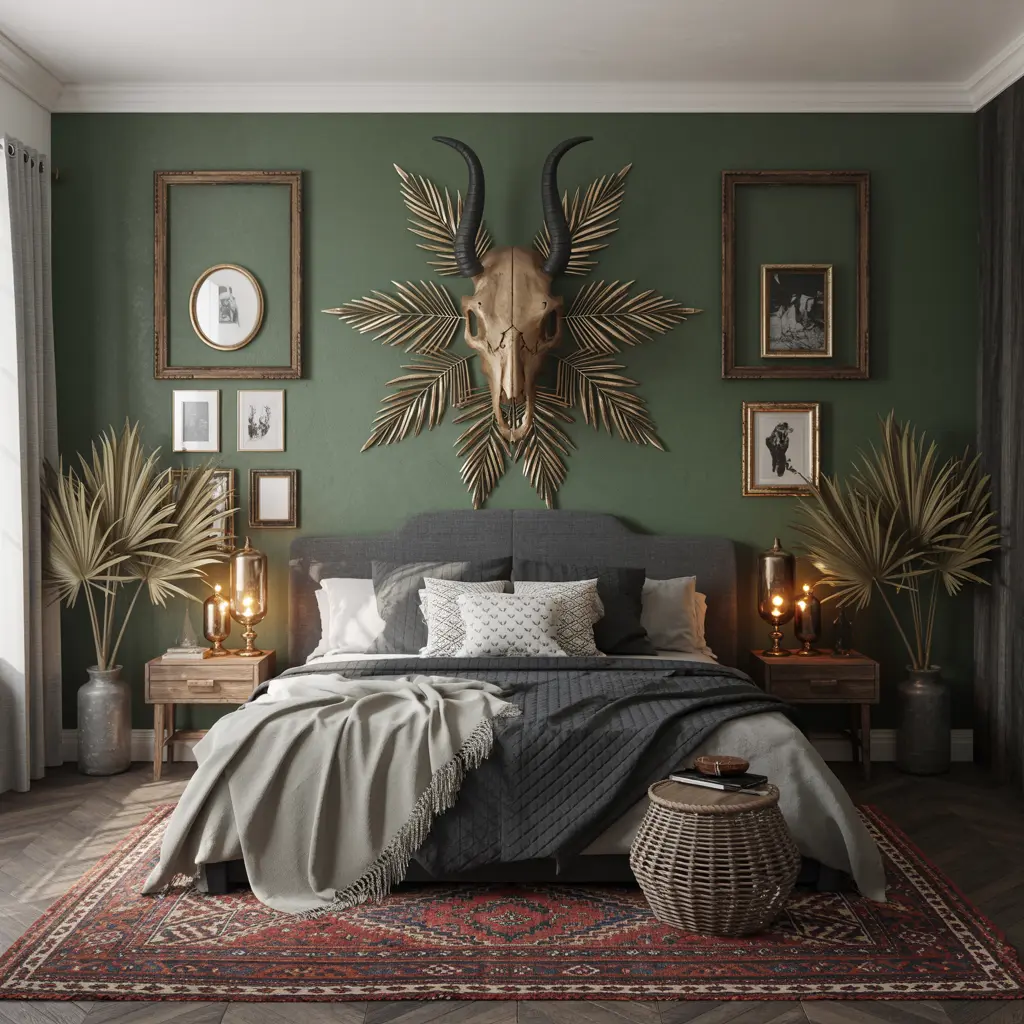 15. Decorative Skull or Tribal Inspired Wall Decor