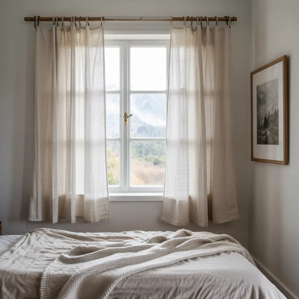 16.Soft Cotton Curtains for a Casual Relaxed Feel