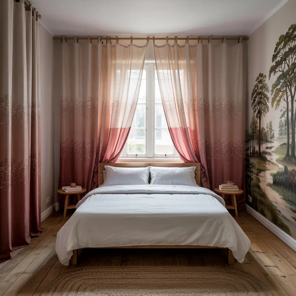 17.Ombre Curtains for a Trendy Artistic Look